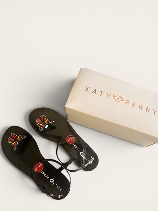 Katy Perry Collections Shoes - Katy Perry Black Geli Butterfly Sandals